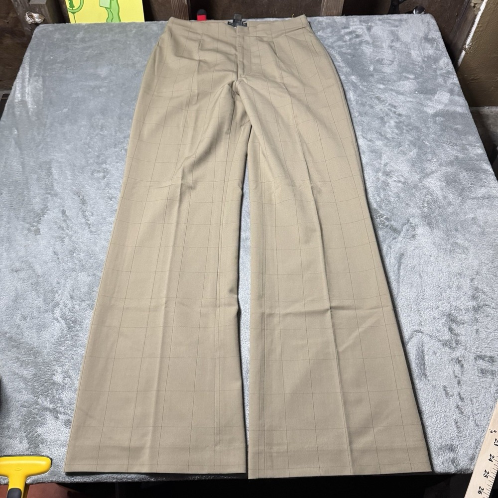 VTG Y2K Banana Republic Womens‎ Wide Leg Checkered Pants Size 6 Stretch Preppy